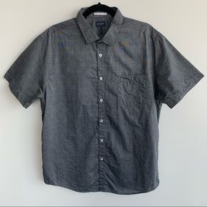 Good Man Brand dark grey short sleeve button up